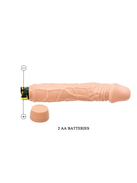 Wibrator penis z grubymi żyłami sex członek 22cm - 8