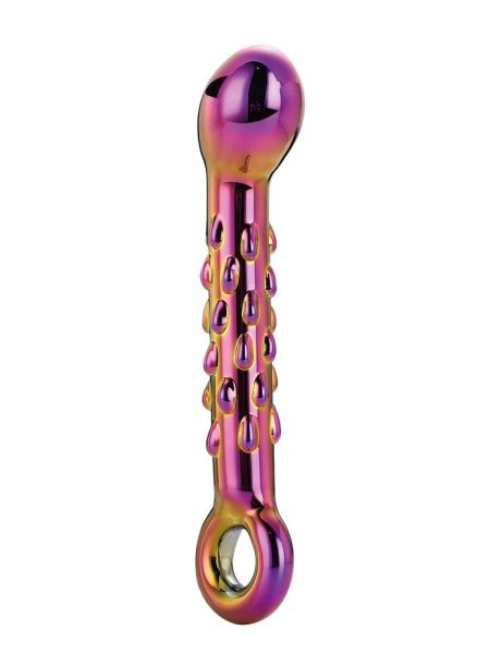 GLAMOUR GLASS RIBBED G-SPOT DILDO - 3