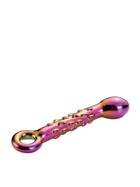 GLAMOUR GLASS RIBBED G-SPOT DILDO - 5