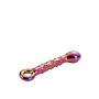 GLAMOUR GLASS RIBBED G-SPOT DILDO - 6