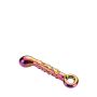 GLAMOUR GLASS RIBBED G-SPOT DILDO - 8