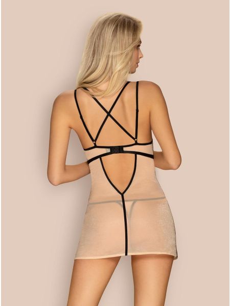 Komplet sex koszulka stringi Obsessive Nudelia L/XL - 3