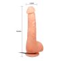 Penis realistyczny jądra przyssawka pilot 24cm - 6