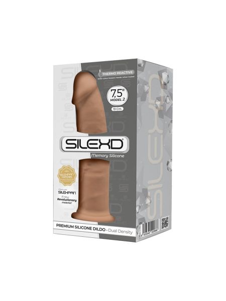 Dildo silikonowe miękkie realistyczny wygląd 19 cm - 4