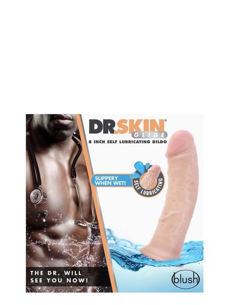 DR. SKIN 8INCH SELF LUBRICATING DILDO - 8