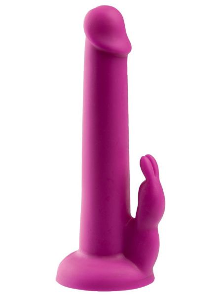 Dildo przyssawka masażer łechtaczki sex penis 17cm - 2