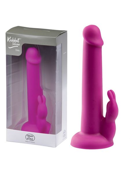 Dildo przyssawka masażer łechtaczki sex penis 17cm