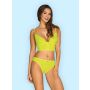 Komplet bielizny top figi - Obsessive Neonia S/M - 4