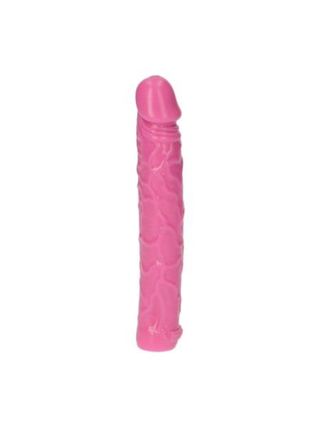 Różowe dildo żylaste wodoodporne gumowe 16,5 cm - 5