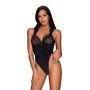 Body erotyczne koronkowe Obsessive Elisetta S/M - 2