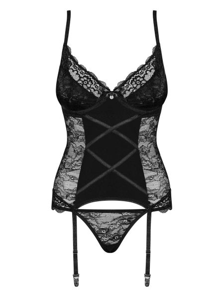 Komplet gorset stringi sex Obsessive Laurise L/XL - 3