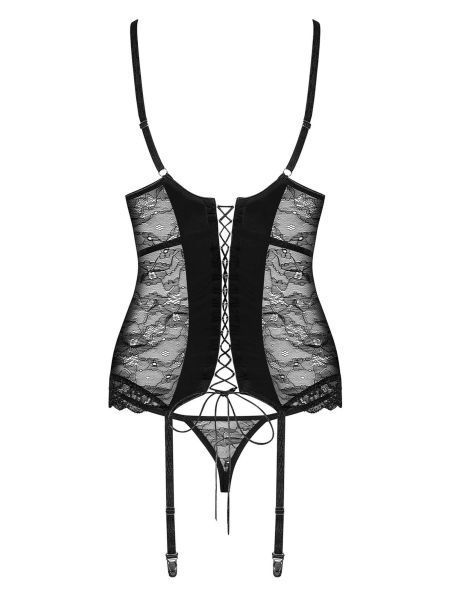 Komplet gorset stringi sex Obsessive Laurise L/XL - 4