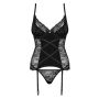 Komplet gorset stringi sex Obsessive Laurise L/XL - 4