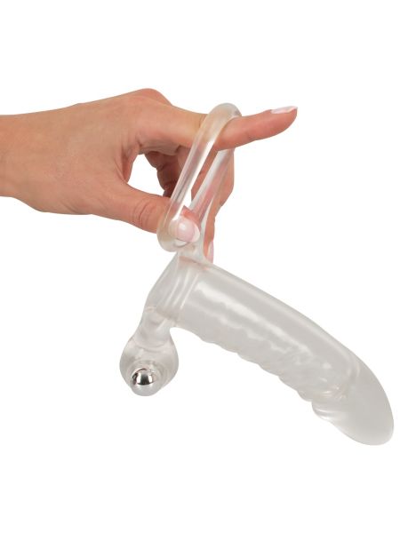 Crystal Clear Vibrating Sleeve - 11