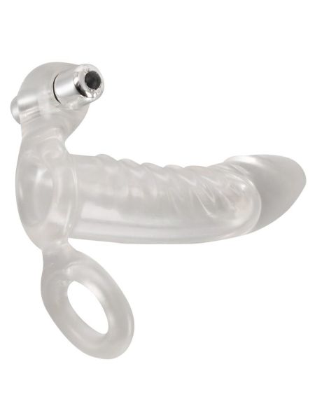 Crystal Clear Vibrating Sleeve - 4