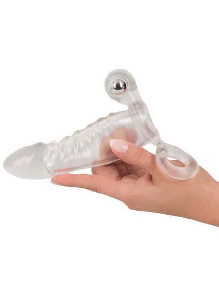 Crystal Clear Vibrating Sleeve - 12