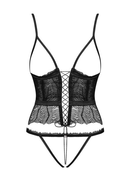 Gorset stringi sex komplet Obsessive Romanesa L/XL - 5