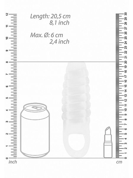 Nakładka na penisa z wypustkami powiększająca 20cm - 4