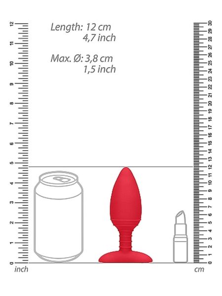 Wtyczka analna podgrzewana ciepła zatyczka 12cm - 3