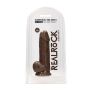 Silicone Dildo With Balls - 21,6 cm - Brown - 3