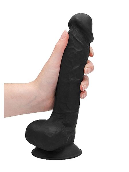 Dildo grube żylasty realistyczny penis przyssawka 17,8cm - 9