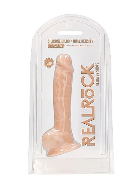 Dildo realistyczne żylaste z mocną przyssawką 18cm - 2