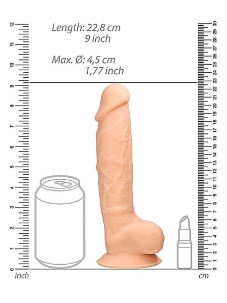 Dildo realistyczne żylaste z mocną przyssawką 18cm - 8