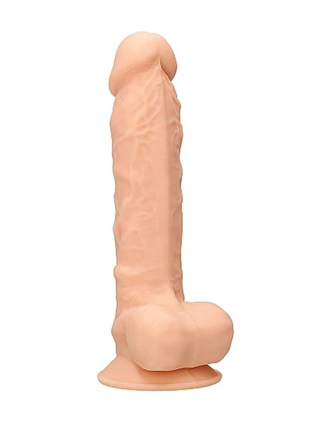 Dildo realistyczne żylaste z mocną przyssawką 18cm