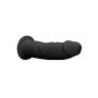 Czarne zagięte silikonowe dildo mocna przyssawka 15 cm - 8