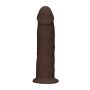 Silicone Dildo Without Balls - 15,3 cm - Brown - 6