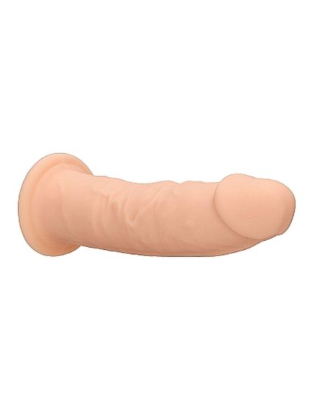 Żylaste silikonowe dildo mocna przyssawka 15 cm - 7