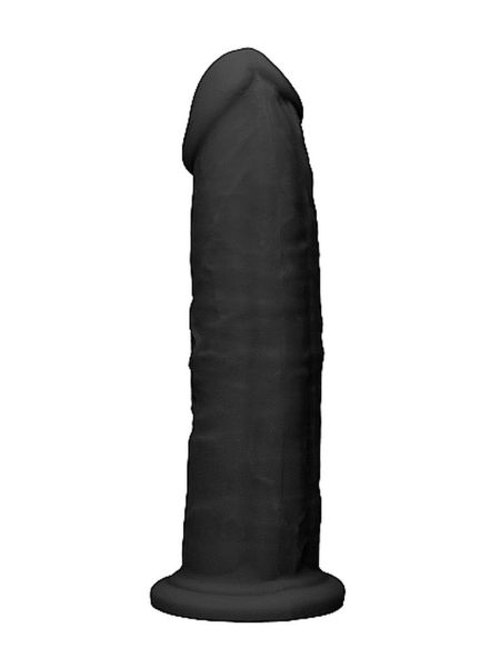 Silicone Dildo Without Balls - 22,8 cm - Black