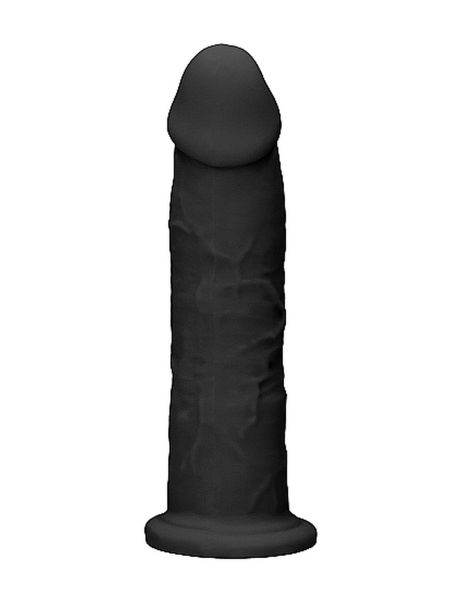 Silicone Dildo Without Balls - 22,8 cm - Black - 5