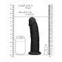 Silicone Dildo Without Balls - 22,8 cm - Black - 9