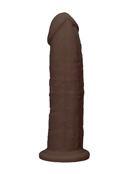 Silicone Dildo Without Balls - 22,8 cm - Brown