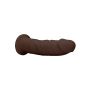 Silicone Dildo Without Balls - 22,8 cm - Brown - 8