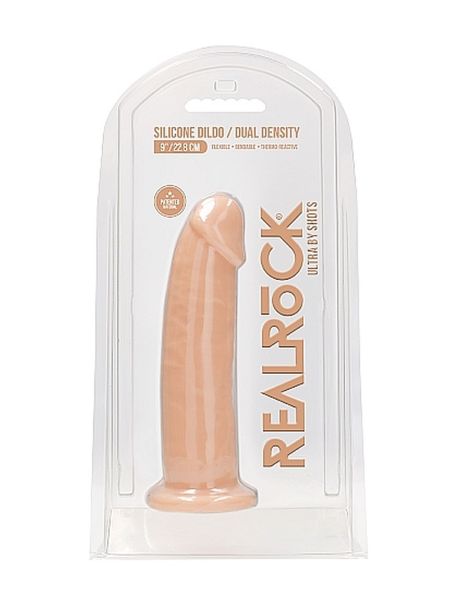 Silicone Dildo Without Balls - 22,8 cm - Flesh - 2