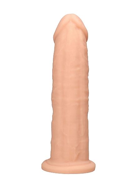 Silicone Dildo Without Balls - 22,8 cm - Flesh - 4