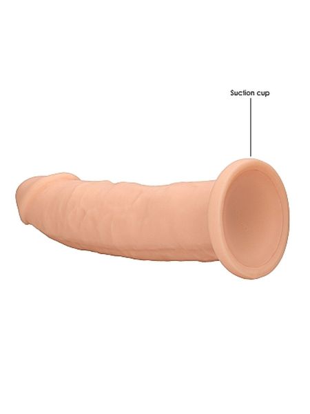 Silicone Dildo Without Balls - 22,8 cm - Flesh - 6