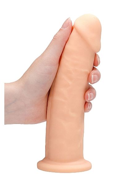 Silicone Dildo Without Balls - 22,8 cm - Flesh - 9