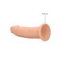 Silicone Dildo Without Balls - 22,8 cm - Flesh - 7