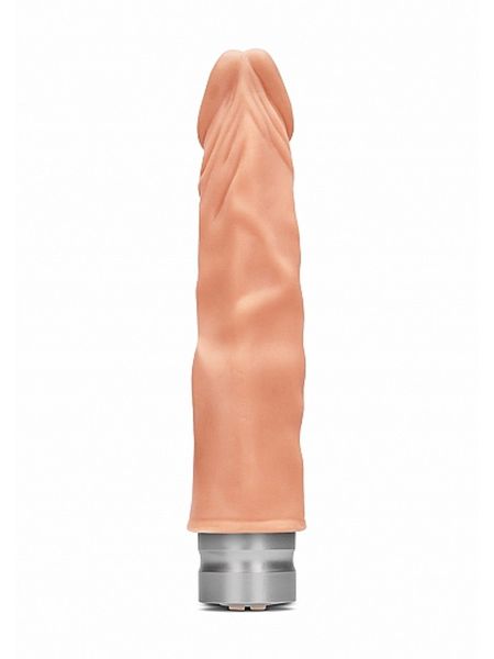 7" / 17 cm Realistic Vibrating Dildo - Flesh - 4