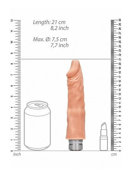 Realistyczny wibrator penis członek 20 cm 10 trybów - 5