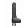 7" / 17 cm Realistic Vibrating Dildo With Balls - Black - 2