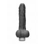 7" / 17 cm Realistic Vibrating Dildo With Balls - Black - 5