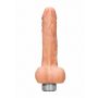 7" / 17 cm Realistic Vibrating Dildo With Balls - Flesh - 5