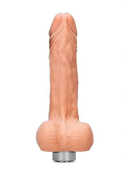 8" / 20 cm Realistic Vibrating Dildo With Balls - Flesh - 4