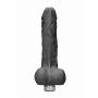 9" / 23 cm Realistic Vibrating Dildo With Balls - Black - 5