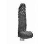 10" / 25 cm Realistic Vibrating Dildo With Balls - Black - 2