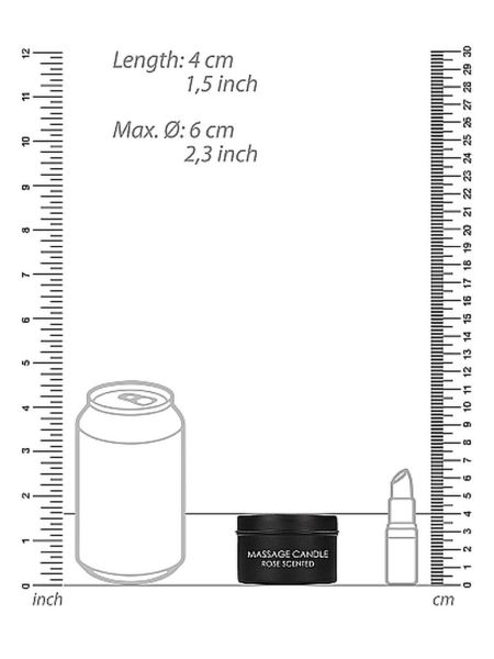Świeca zapachowa do masażu erotycznego Róża 100g - 4